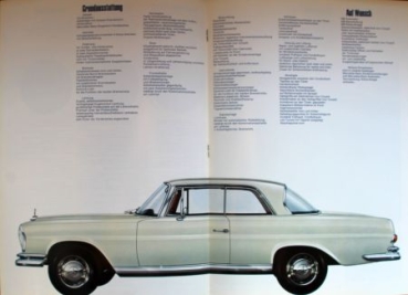 Mercedes-Benz 280 SE Coupe Cabriolet Modelprogram 1968 Carbrochure (2064)
